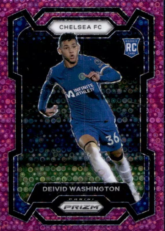 Deivid Washington 2023 Prizm Premier League #199 Breakaway Pink /149 Rookie PSA 10