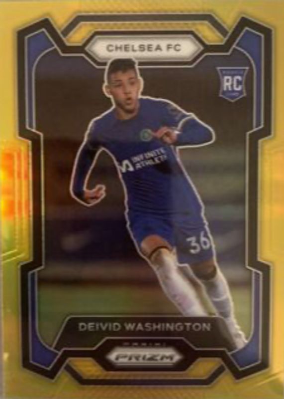 Deivid Washington 2023 Prizm Premier League #199 Gold /10 Rookie BGS 9.5