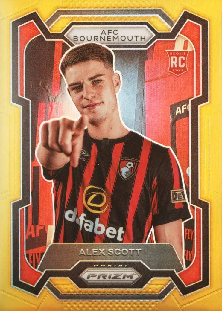 Alex Scott 2023 Prizm Premier League #238 Gold /10 Price Guide