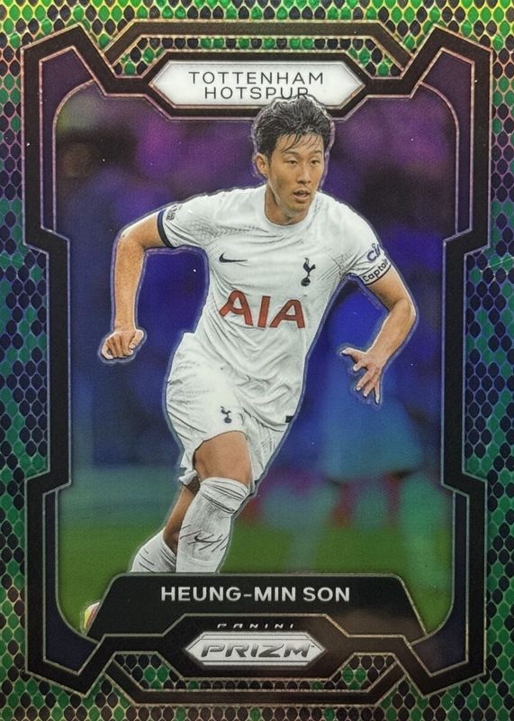 Heung-Min Son 2023 Prizm Premier League #125 Snakeskin /(SSP) SGC 10