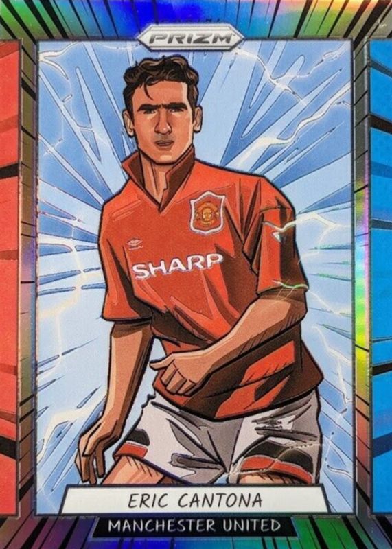 Eric Cantona 2023 Prizm Premier League #30 Manga /(SSP)