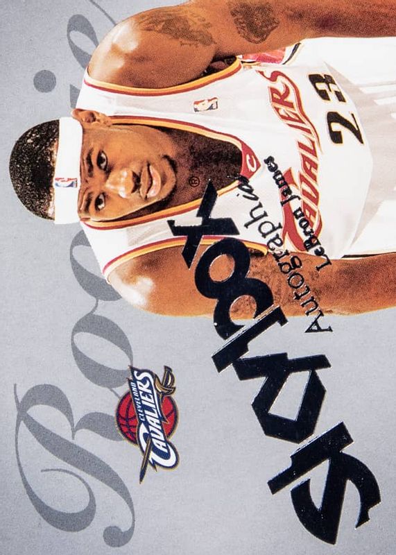 LeBron James 2003 SkyBox Autographics #77 Insignia Silver /150 Rookie RAW