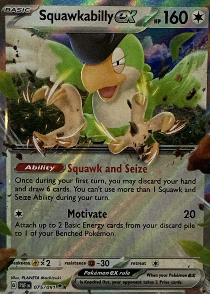Squawkabilly ex 2024 Scarlet & Violet: Paldean Fates #075/091 Double Rare  Price Guide - Sports Card Investor