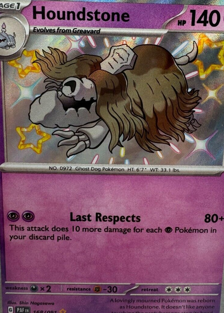 houndstone pokemon card Amazon.com: Houndstone ex 102/197 - Obsidian Flames - Pokemon Evolution 4  Card Lot main image 1