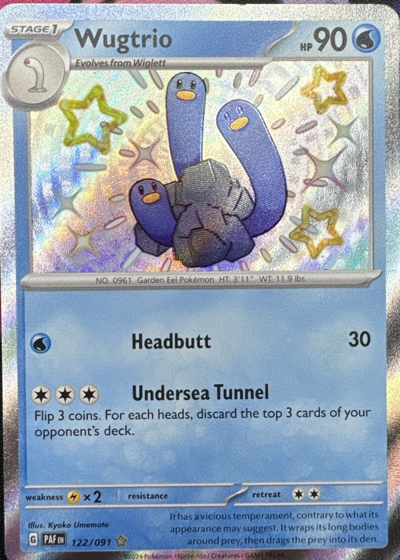 wugtrio pokemon card value ex 060/162 - Temporal Forces - 2 Set Temporal Forces Wugtrio ex POKMON CARD GAME sv4K 025/066