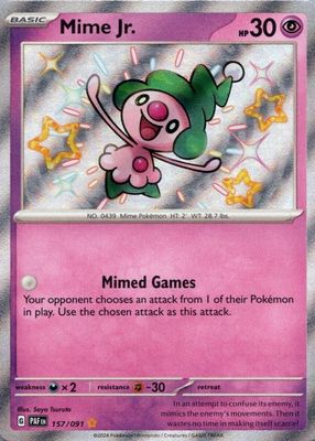 2024 Scarlet & Violet: Paldean Fates #157/091 Shiny Rare