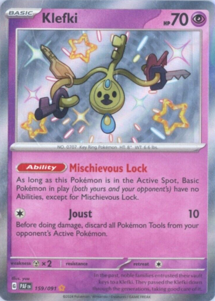 pokemon klefki card Klefki 48/108 Roaring Skies Rare Mint Pokemon Card