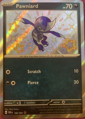 2024 Scarlet & Violet: Paldean Fates #185/091 Shiny Rare
