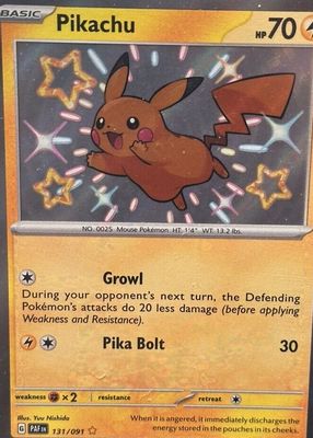 Pikachu 1st (First) Edition Pokemon Card 60/64 Jungle Set Near Mint Minus  (NM-)