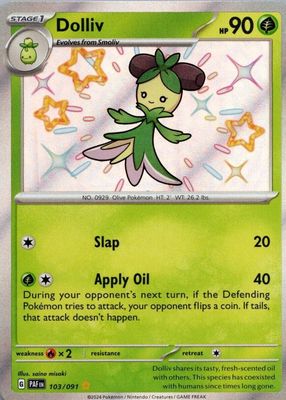 2024 Scarlet & Violet: Paldean Fates #103/091 Shiny Rare