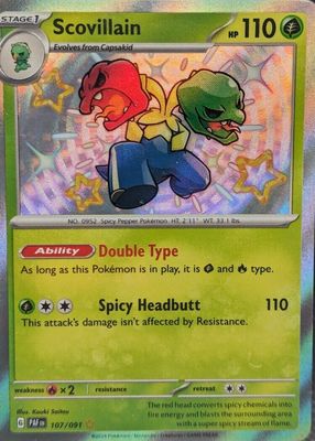 2024 Scarlet & Violet: Paldean Fates #107/091 Shiny Rare