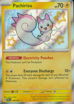 2024 Scarlet & Violet: Paldean Fates #138/091 Shiny Rare