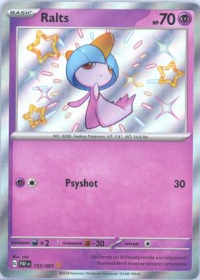 2024 Scarlet & Violet: Paldean Fates #153/091 Shiny Rare