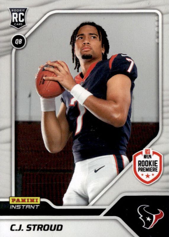 CJ Stroud 2023 Panini Instant #42 RPS First Look (Print Run: 2,359) Rookie RAW