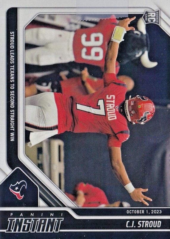 CJ Stroud 2023 Panini Instant #8 Base (Print Run: 569) Rookie SGC 9