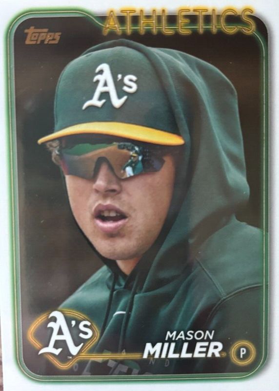 Mason Miller 2024 Topps #427 Golden Mirror Image Variation /(SSP) BGS 9.5