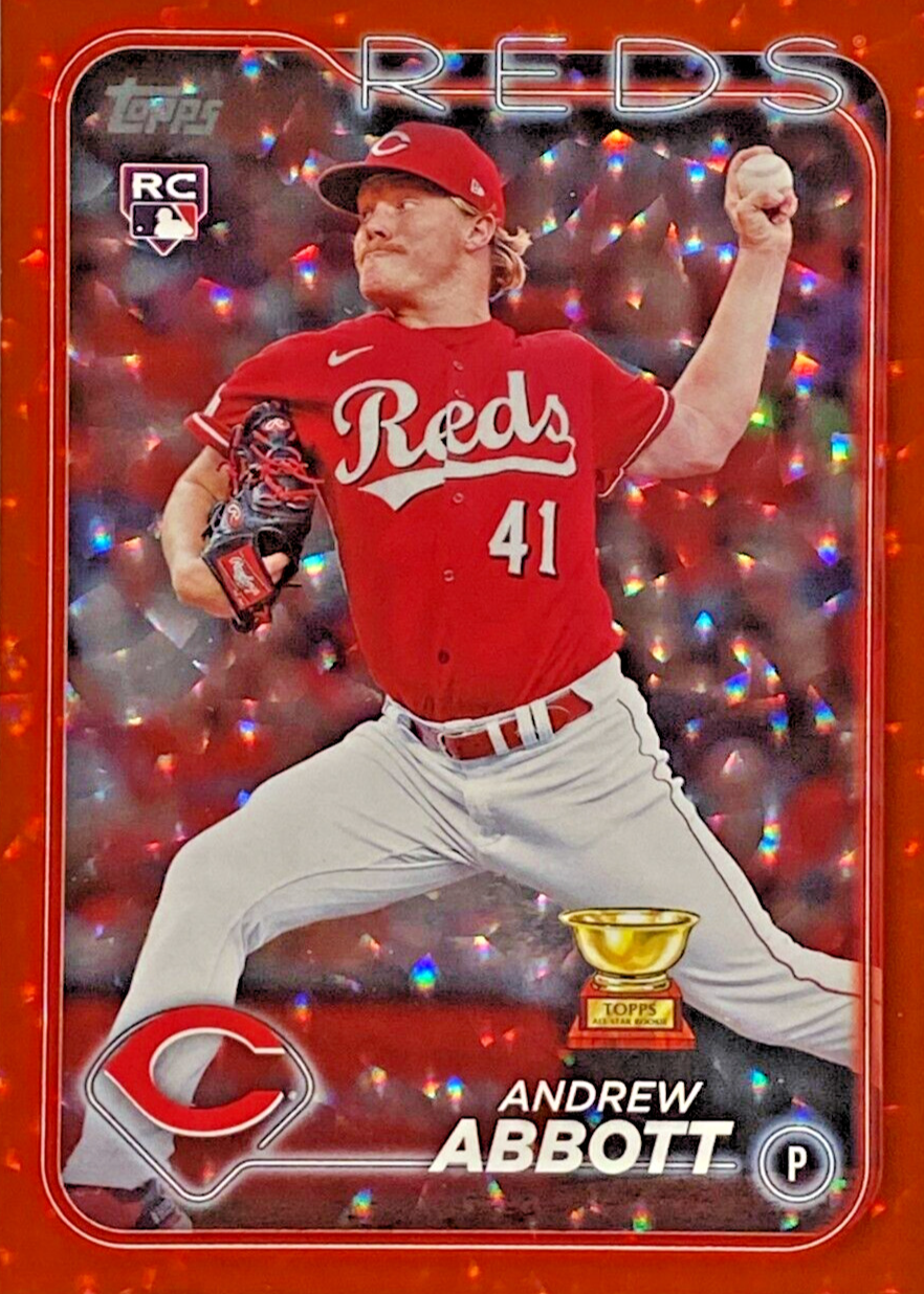 Andrew Abbott 2024 Topps #214 Red Crackle Foilboard /199 Price