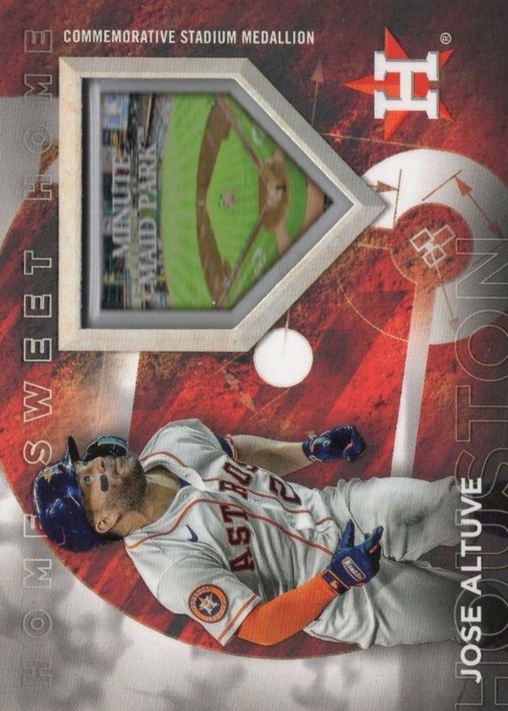 Jose Altuve 2024 Topps #HSH-JA Home Sweet Home Stadium Medallion /299 BGS 9.5