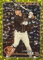 Jung Hoo Lee 2024 Topps #691 Yellow Crackle Foilboard /50