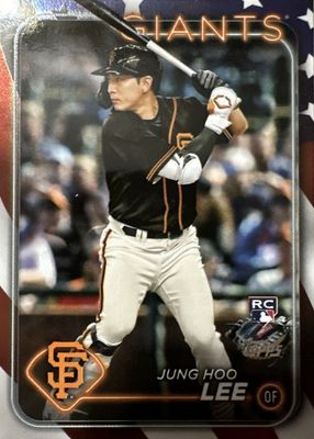 Jung Hoo Lee MLB 2024 Topps Five Star RC Rookie Golden Draphs Auto 