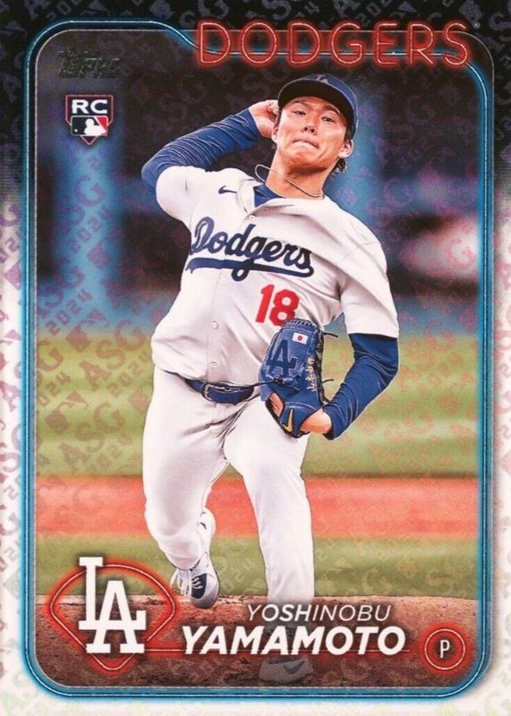 Yoshinobu Yamamoto 2024 Topps #553 All-Star Game Exclusive Rookie SGC 10