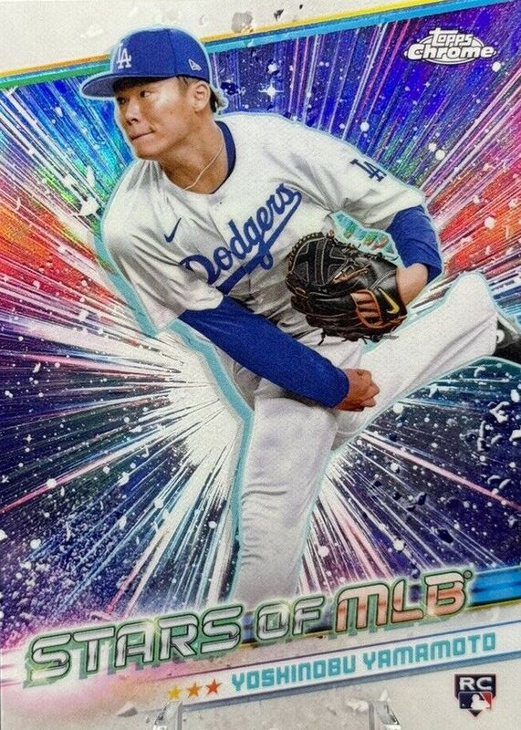 Yoshinobu Yamamoto 2024 Topps #CSMLB-57 Stars of MLB Chrome Rookie PSA 10