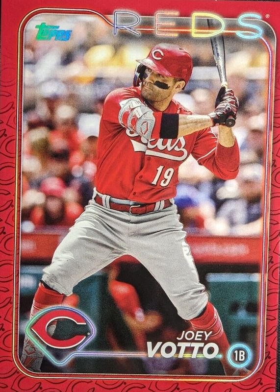 Joey Votto 2024 Topps #19 Team Color Border Variation /(SSP) RAW