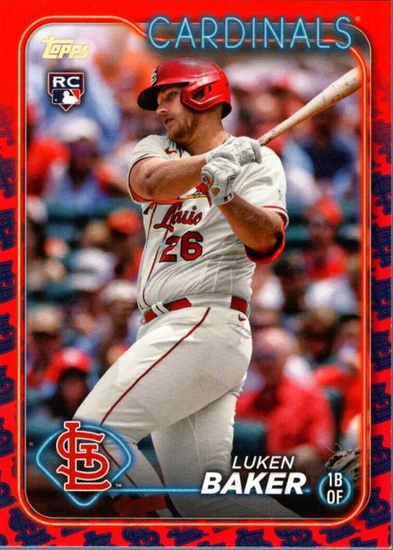 Luken Baker 2024 Topps #207 Team Color Border Variation /(SSP) Rookie RAW
