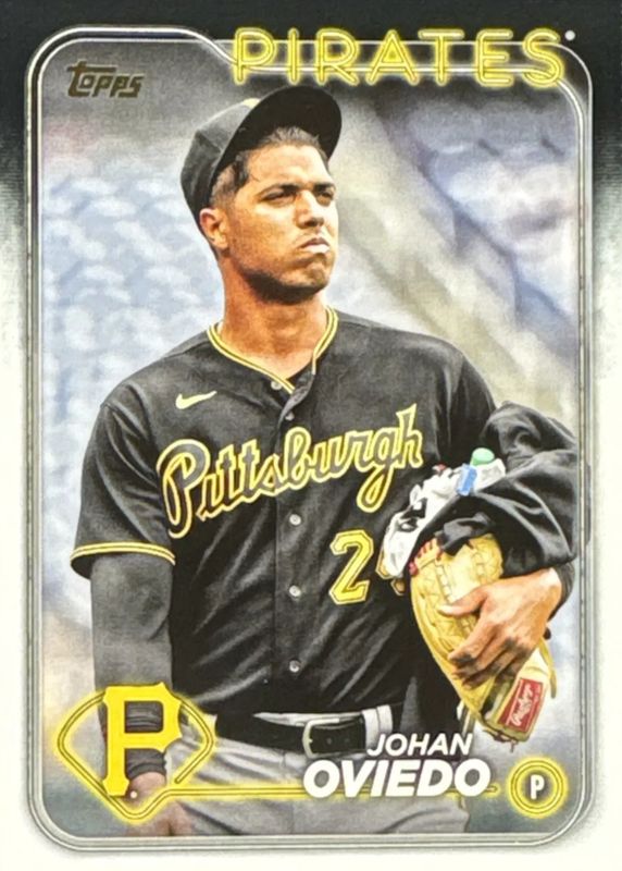 Johan Oviedo 2024 Topps #65 Golden Mirror Image Variation /(SSP) RAW