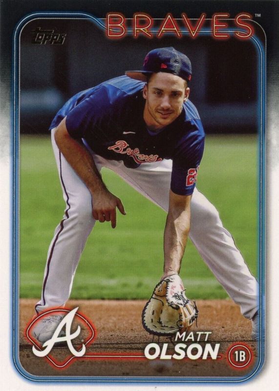 Matt Olson 2024 Topps #350 Golden Mirror Image Variation /(SSP) RAW