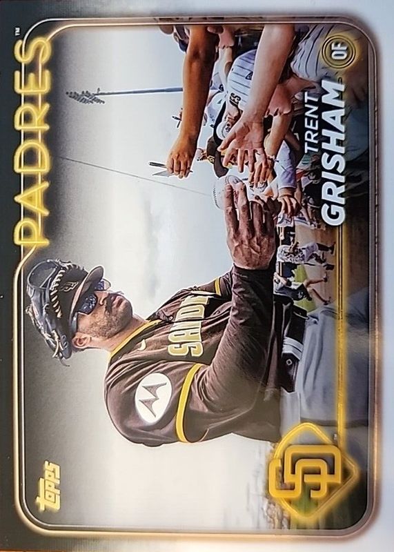 Trent Grisham 2024 Topps #157 Golden Mirror Image Variation /(SSP) RAW