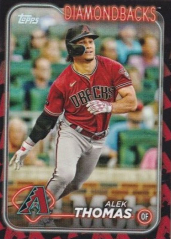 Alek Thomas 2024 Topps #282 Team Color Border Variation /(SSP) SGC 9.5