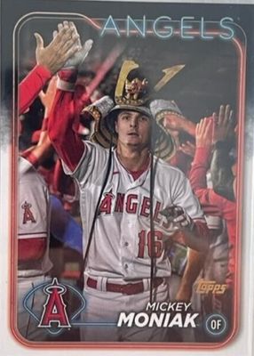 Mickey Moniak 2024 Topps #74 Golden Mirror Image Variation