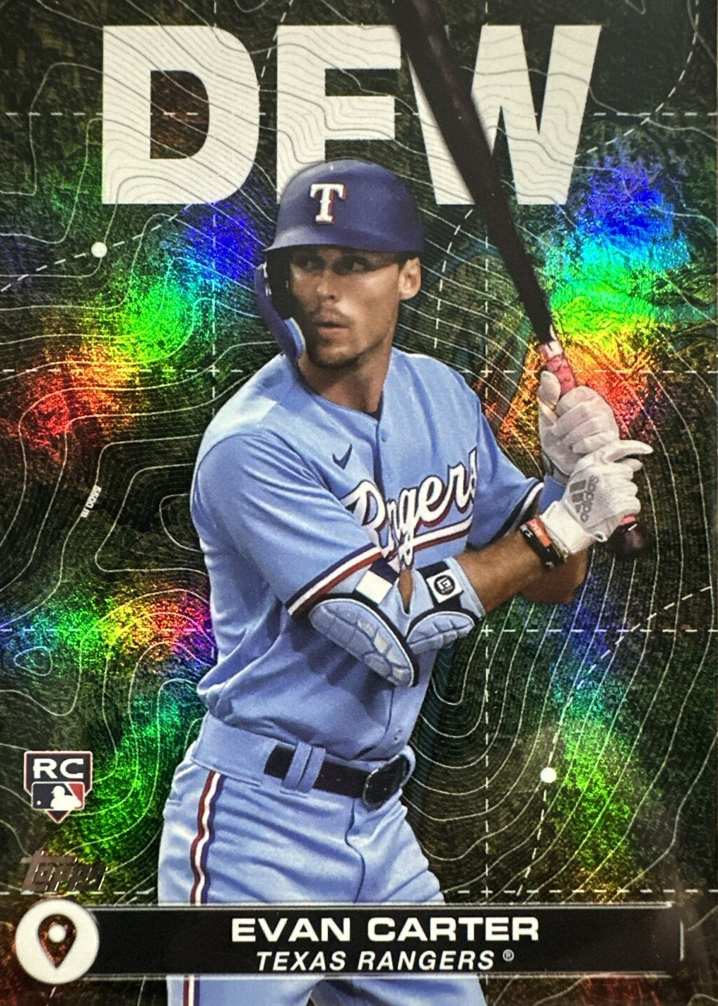 TOPPS 以外　 EVAN CARTER Evan Carter 2025 Topps Series 1 Future Stars Card #288 Texas