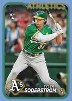 Tyler Soderstrom 2024 Topps #244 Father's Day Powder Blue /50 Price ...