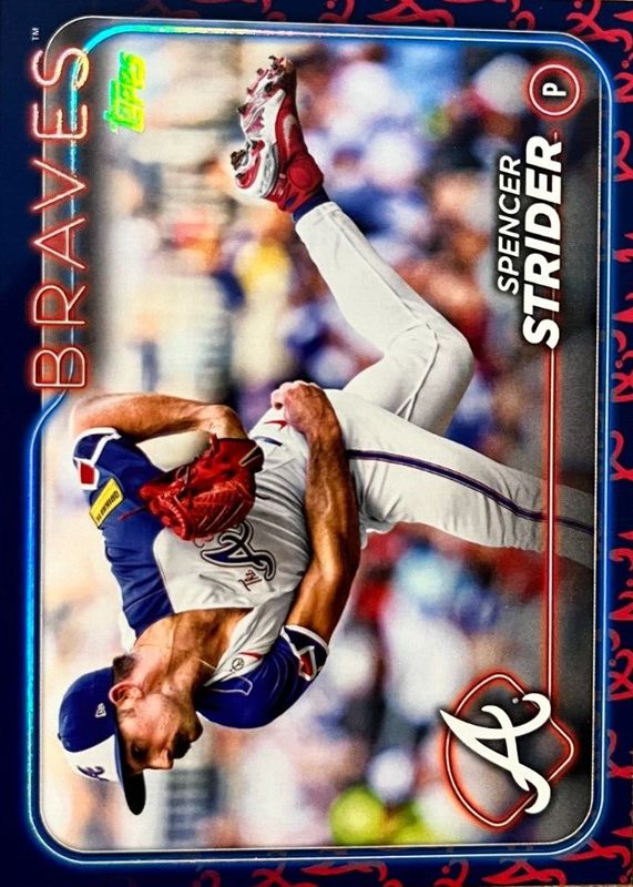 Spencer Strider 2024 Topps #11 Team Color Border Variation /(SSP) SGC 9.5