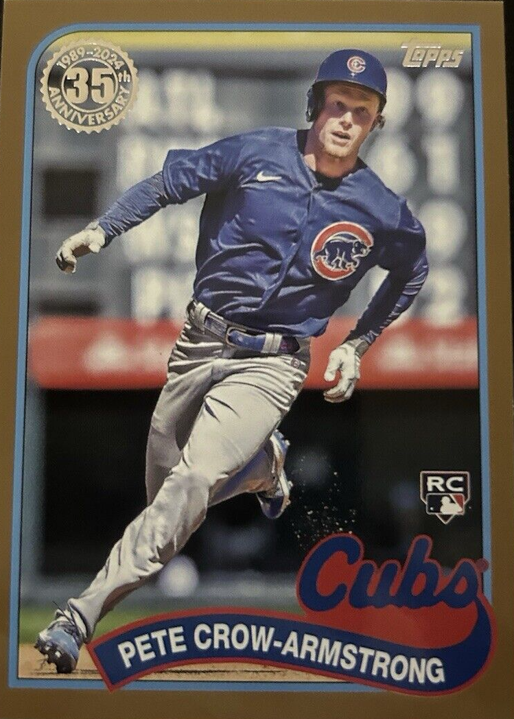 Pete Crow-Armstrong 2024 Topps #89B2-5 1989 Topps - Gold /50 Price 