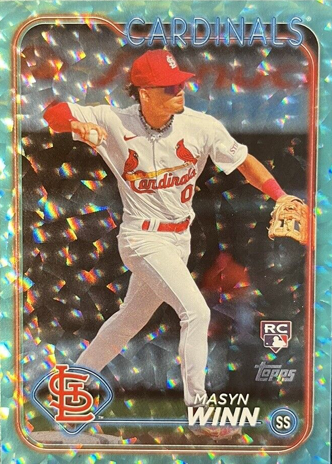 Masyn Winn 1st Bowman 青リフラクター 150枚限定 MLB Masyn Winn #40/50 PSA 10 💎 POP 1 💎 2024 Bowman ROY