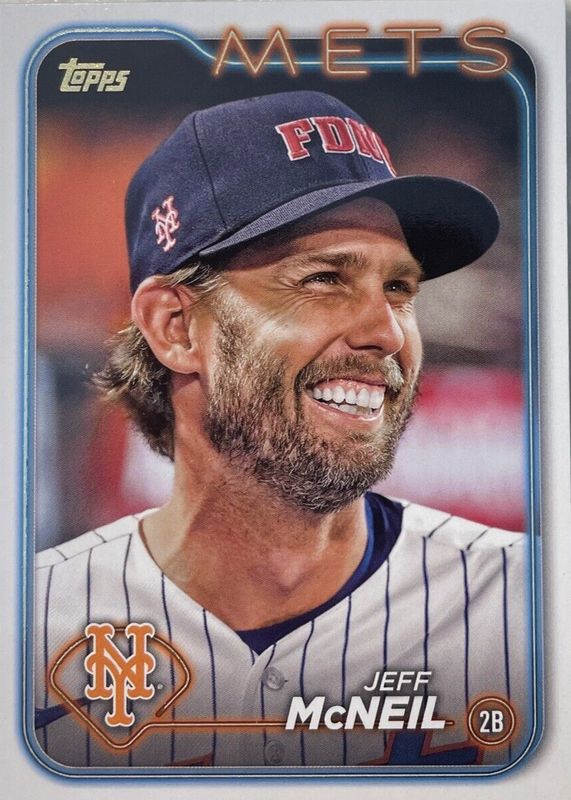 Jeff McNeil 2024 Topps #582 Golden Mirror Image Variation /(SSP) RAW