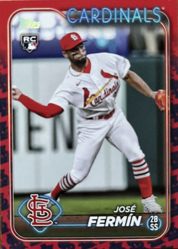 Jose Fermin 2024 Topps #305 Team Color Border Variation /(SSP) Rookie RAW