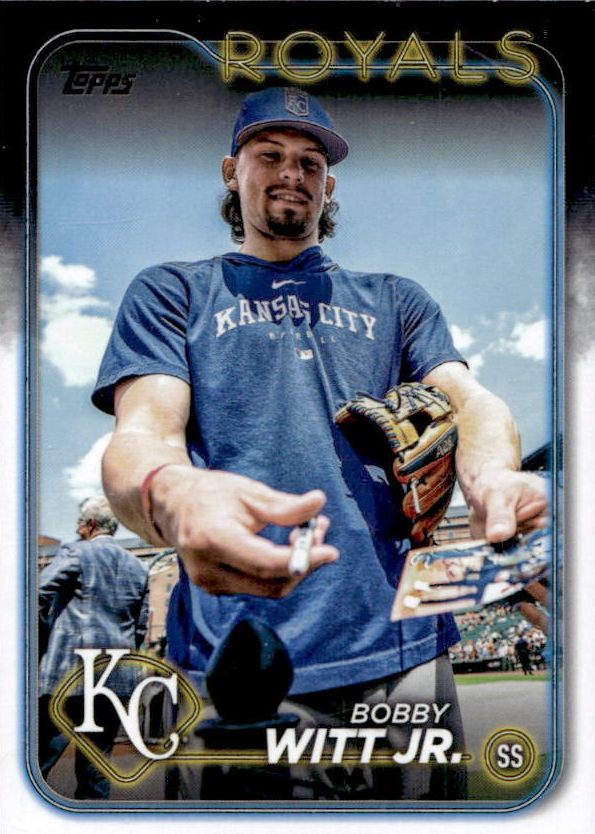 Bobby Witt Jr. 2024 Topps #254 Golden Mirror Image Variation /(SSP