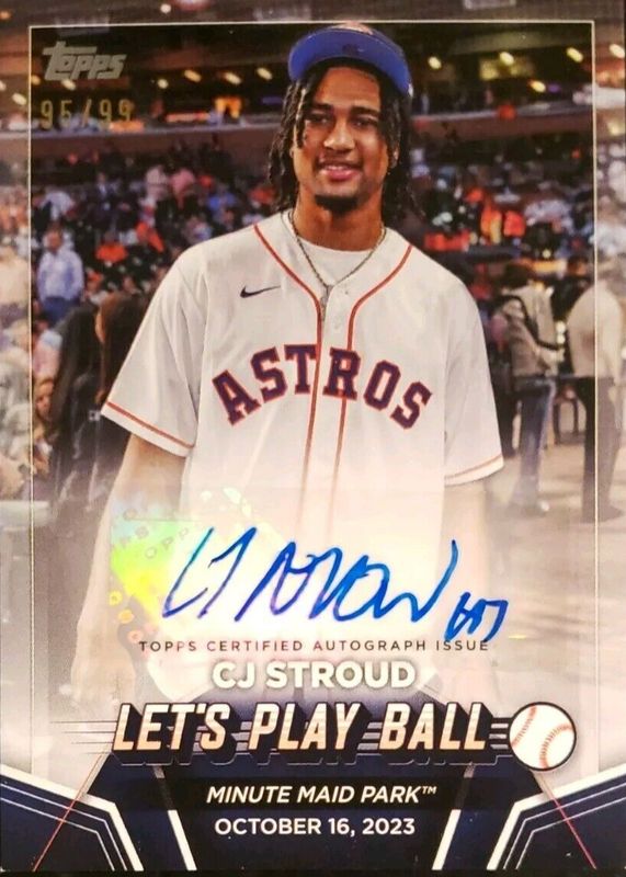 CJ Stroud 2024 Topps #PBA-CJS Let's Play Ball Autographs /99 RAW