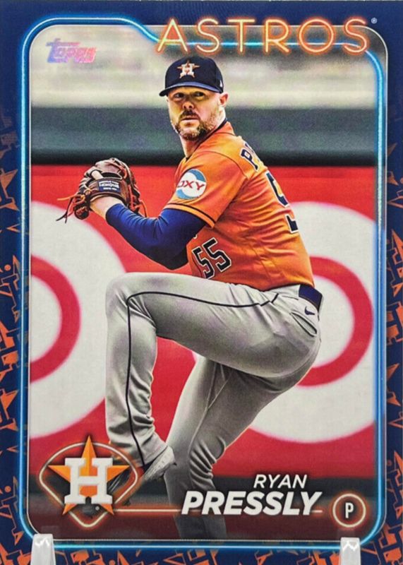 Ryan Pressly 2024 Topps #331 Team Color Border Variation /(SSP) Price ...