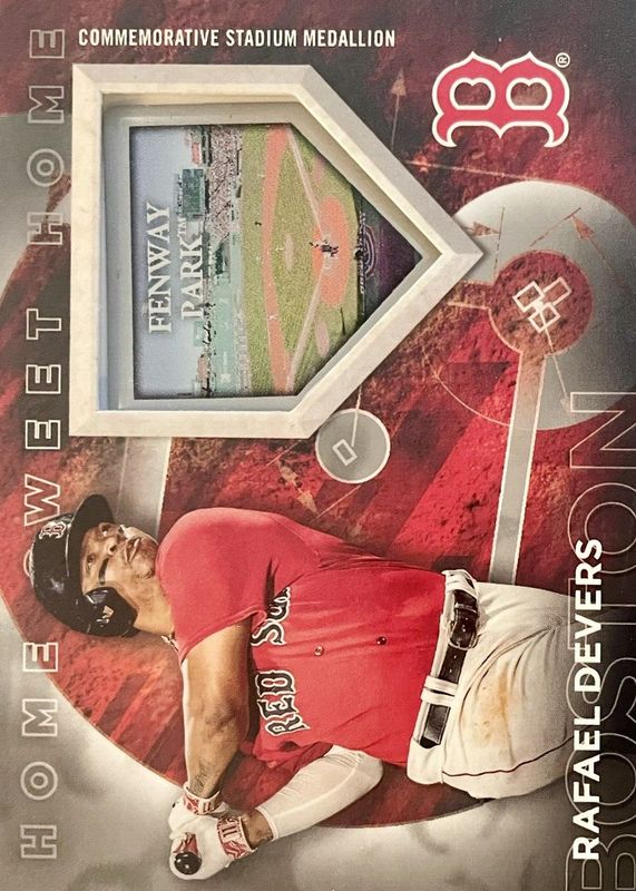 Rafael Devers 2024 Topps #HSH-RD Home Sweet Home Stadium Medallion - Platinum /1 RAW