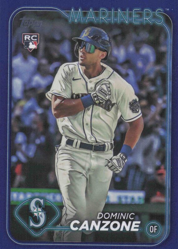 Dominic Canzone 2024 Topps #195 Royal Blue Rookie RAW