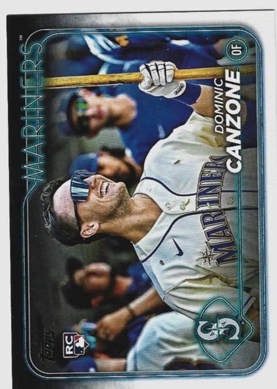 Dominic Canzone 2024 Topps #195 Golden Mirror Image Variation /(SSP) Rookie PSA 10