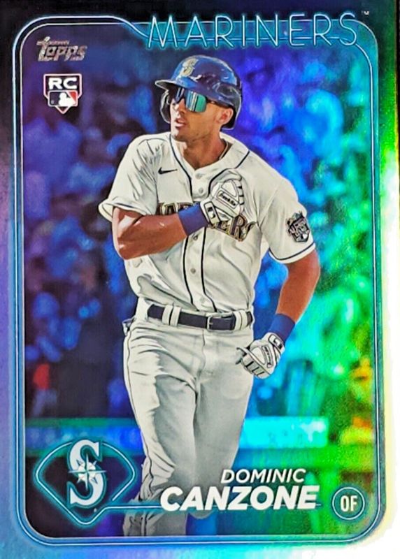 Dominic Canzone 2024 Topps #195 Rainbow Foil Rookie SGC 9.5