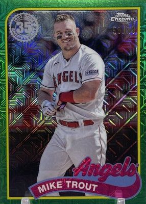 2024 Topps Silver Pack #2T89C-100 1989 Chrome Promo - Green Refractor (Series 2) /99