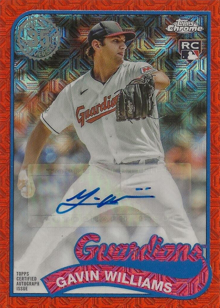 Gavin Williams 2024 Topps Silver Pack #T89C-42 1989 Chrome Promo 