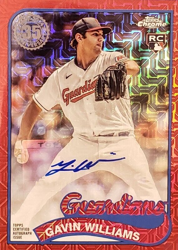 Gavin Williams 2024 Topps Silver Pack #T89C-42 1989 Chrome Promo 